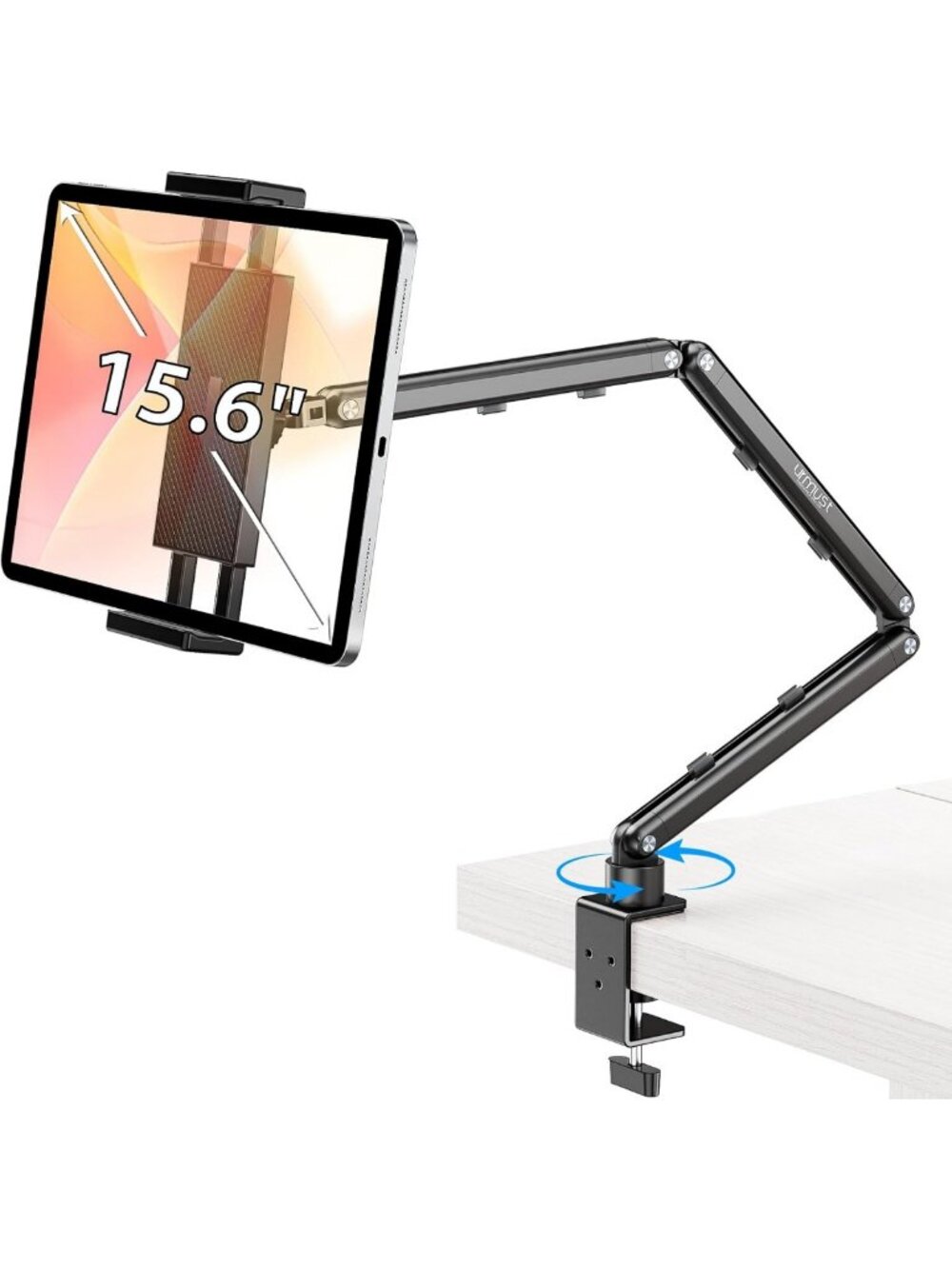 Adjustable Tablet Stand for Desk & Bed, Fits 4.7"-15.6" Devices, Ergonomic